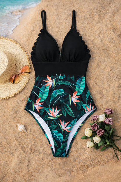 Tropical Plus Size One Piece by Sophie Laurie