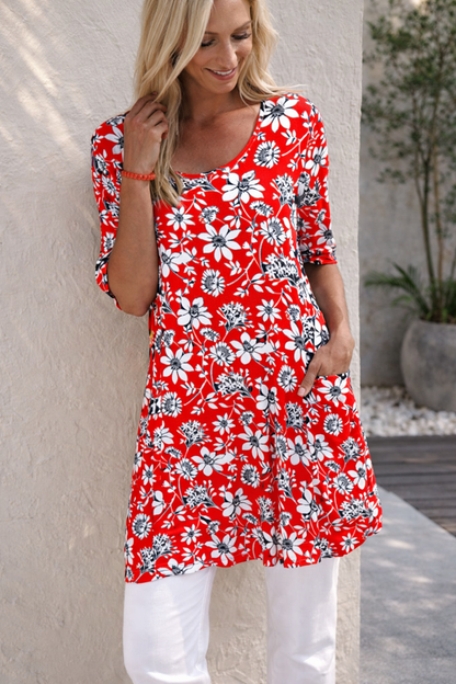 Floral Print Pocket Dress by Sophie Laurie