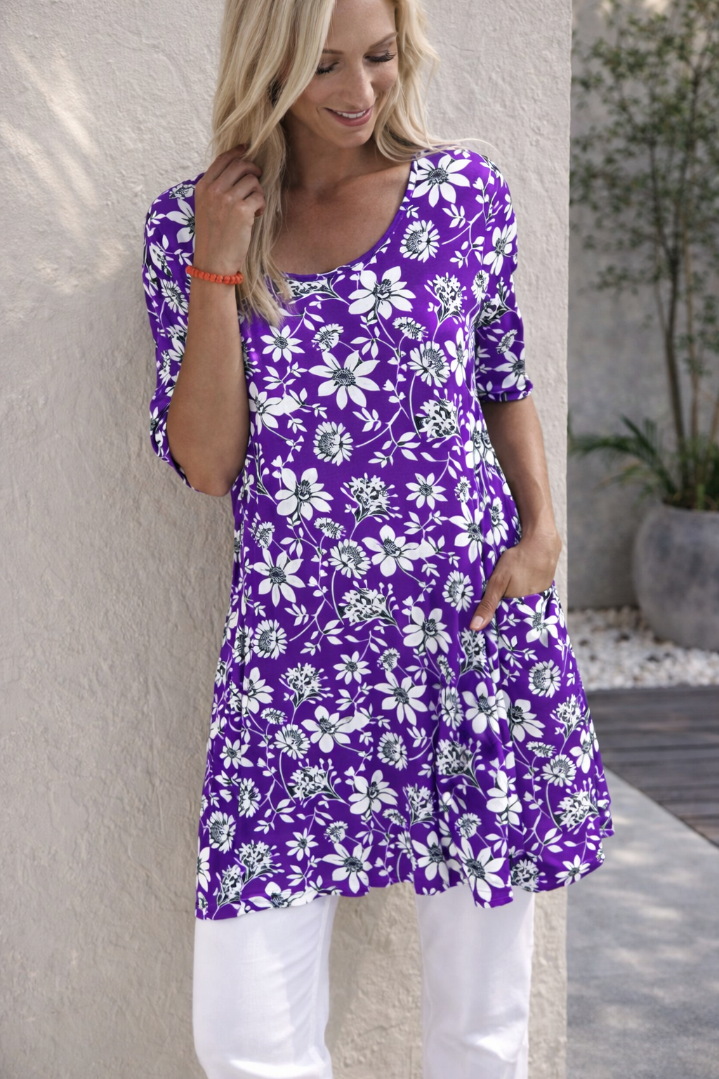 Floral Print Pocket Dress by Sophie Laurie