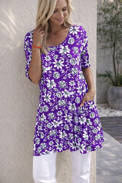 Floral Print Pocket Dress by Sophie Laurie