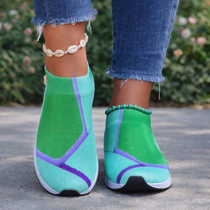 Colorblock Mesh Sneakers by Sophie Laurie