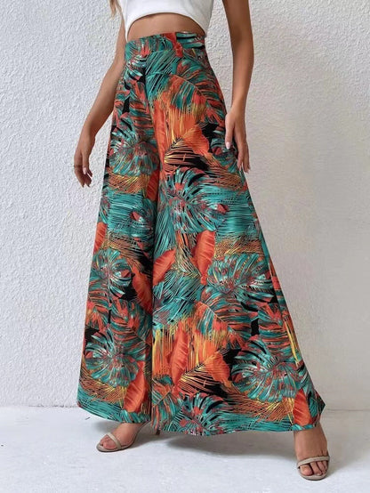 Chic Floral Wide-Leg Pants by Sophie Laurie