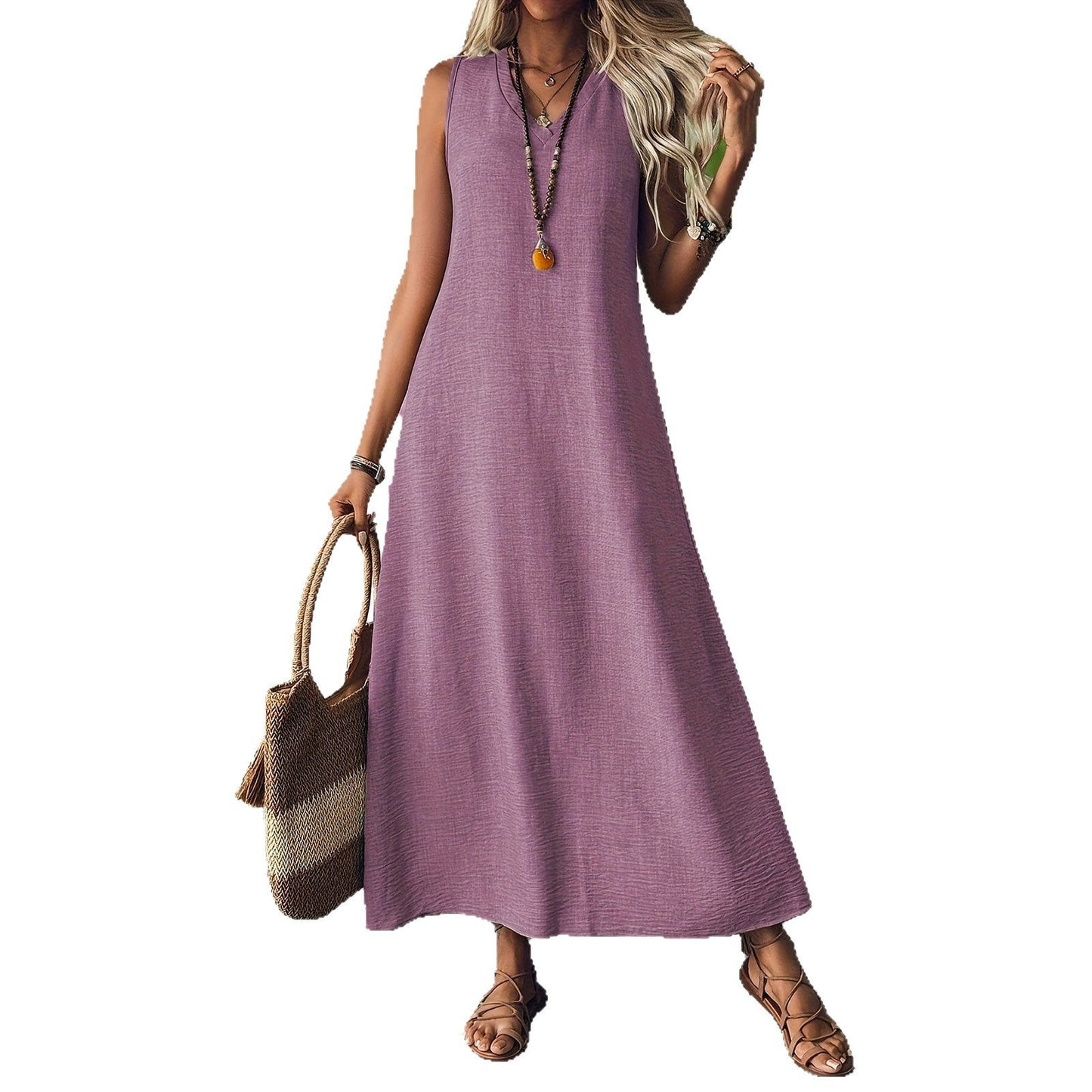 Chic Hemp Sleeveless Dress Sophie Laurie