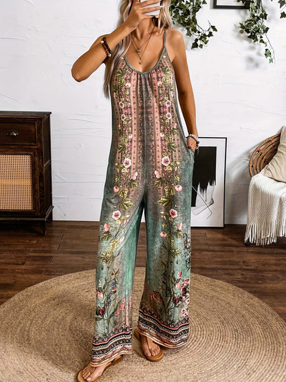 Boho Floral Sophie Laurie Printed Jumpsuit