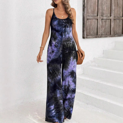 Chic Printed Sleeveless Jumpsuit by Sophie Laurie