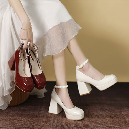 Chic Block Heel Pumps Sophie Laurie High Heels