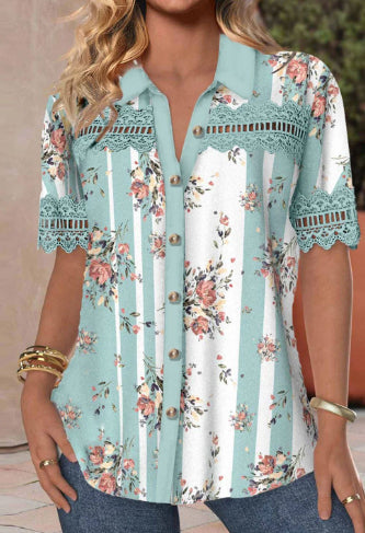 Chic Lace Digital Print Cardigan by Sophie Laurie