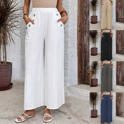Relaxed High Waist Wide-Leg Pants by Sophie Laurie