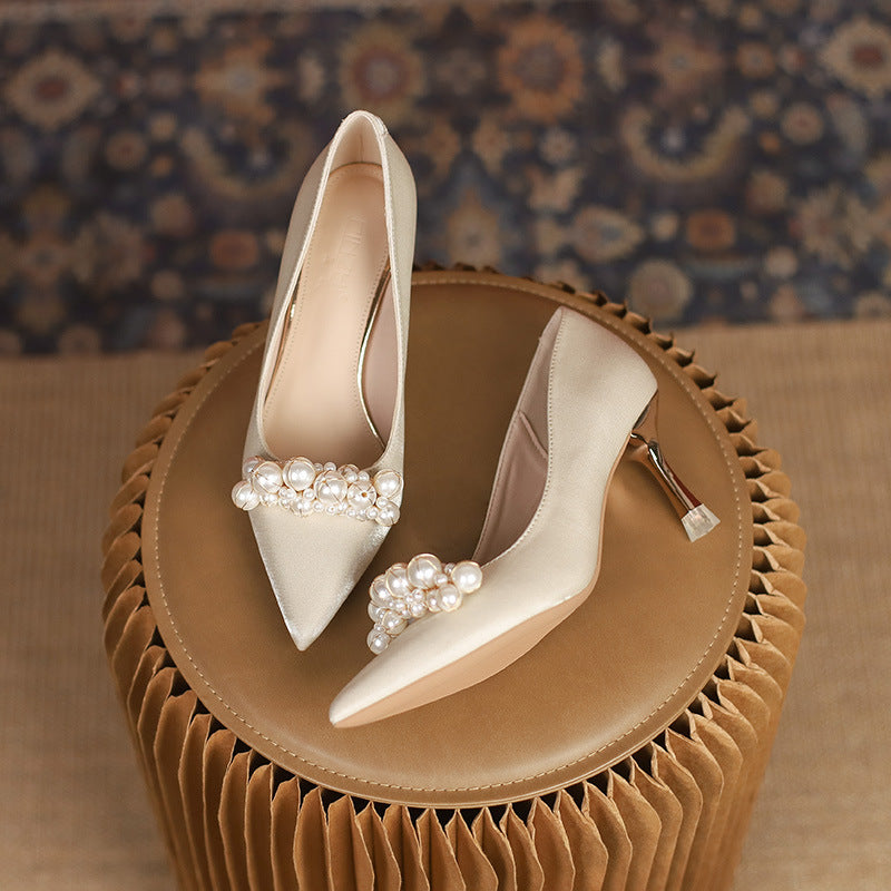 Elegant Sophie Laurie Rhinestone Wedding Heels