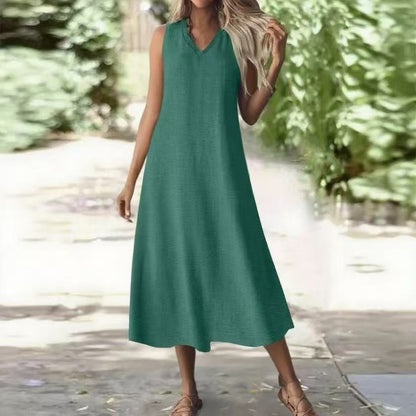 Chic Hemp Sleeveless Dress Sophie Laurie