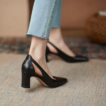 Elegant Block Heel Pumps by Sophie Laurie