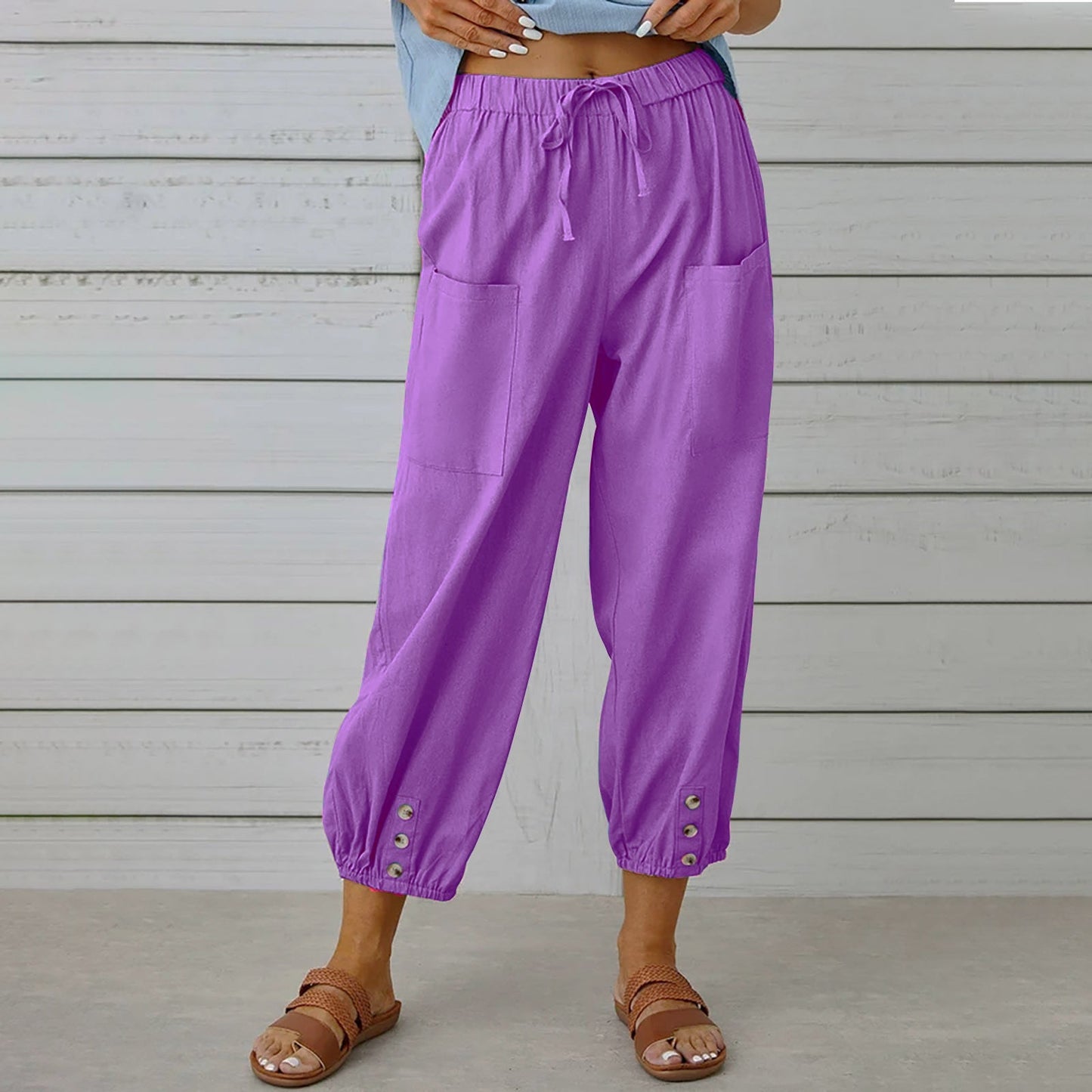 Relaxed Cotton Linen Pants Sophie Laurie