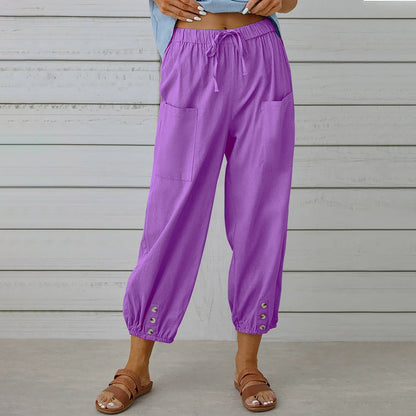 Relaxed Cotton Linen Pants Sophie Laurie