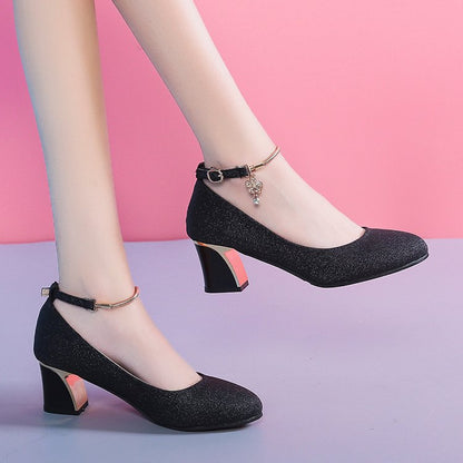 Elegant Sophie Laurie Chunky Heel Pumps