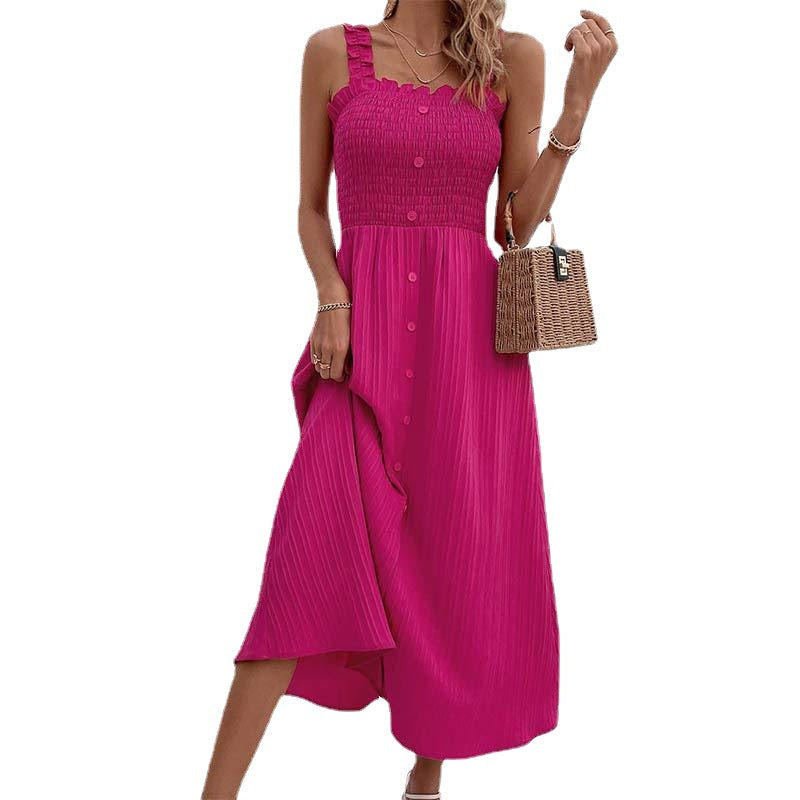 Chic Rose High Waist Dress by Sophie Laurie