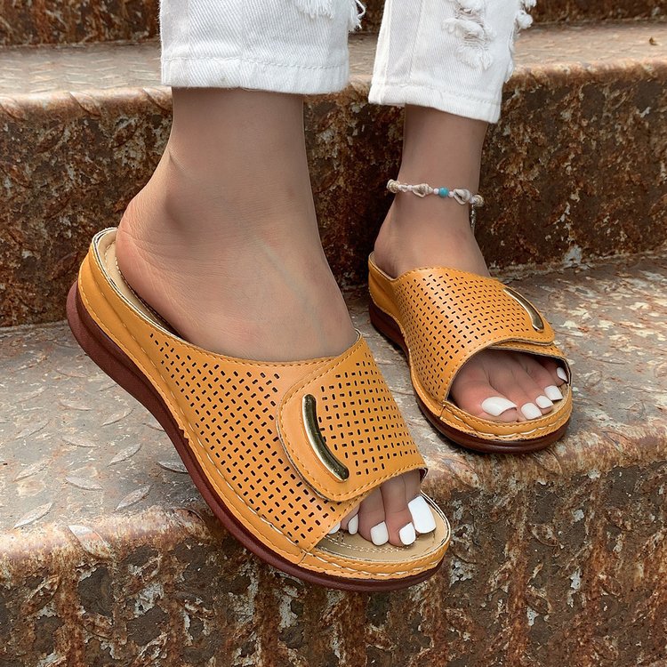 Hollow Platform Sandals Sophie Laurie Women’s Slides