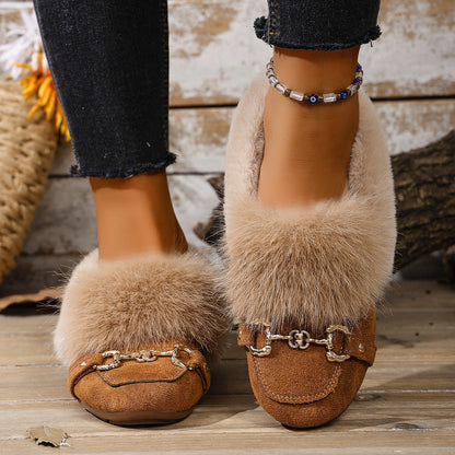 Velvet Plush Loafers by Sophie Laurie