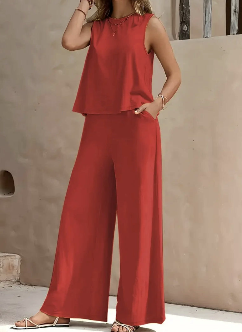 Elegant Loose Cotton Set by Sophie Laurie