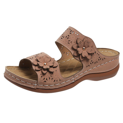 Pinterest-Inspired Sophie Laurie Floral Flat Sandals