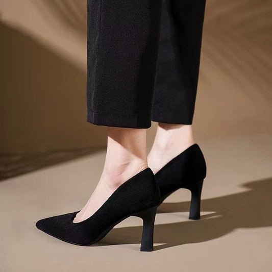Elegant Black Stiletto Heels by Sophie Laurie