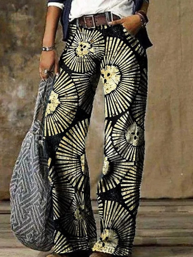 Boho Print Sophie Laurie Wide Leg Pants