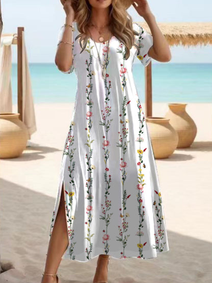 Elegant Slit Maxi Dress by Sophie Laurie