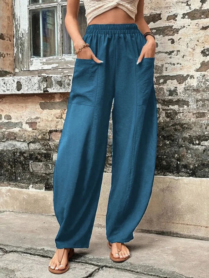 Relaxed Fit Sophie Laurie Harem Pants with Pockets