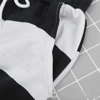 Striped Cotton A-Line Skirt by Sophie Laurie