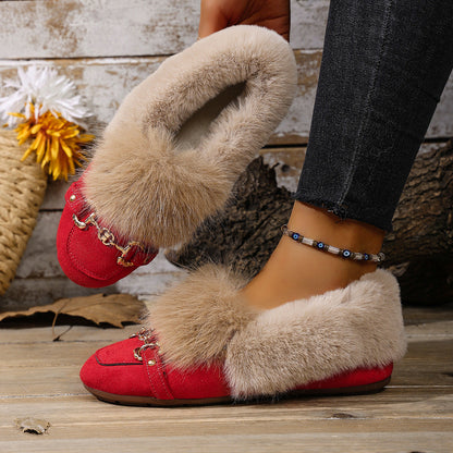 Velvet Plush Loafers by Sophie Laurie