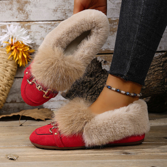 Velvet Plush Loafers by Sophie Laurie