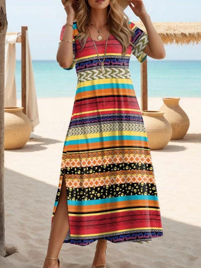 Elegant Slit Maxi Dress by Sophie Laurie