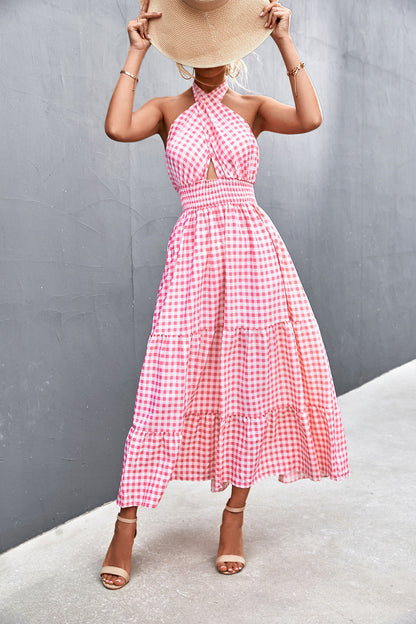 Chic Halter Backless Dress by Sophie Laurie