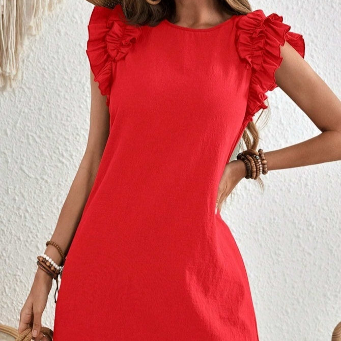 Chic Ruffle Sleeve Sophie Laurie Summer Dress
