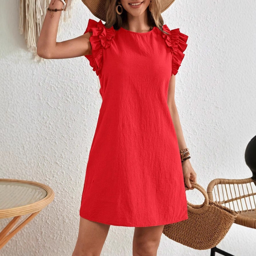 Chic Ruffle Sleeve Sophie Laurie Summer Dress