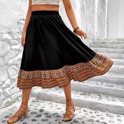 Boho A-Line Maxi Skirt by Sophie Laurie