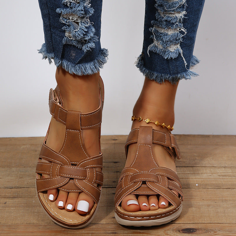 Vintage Comfort Wedge Sandals by Sophie Laurie