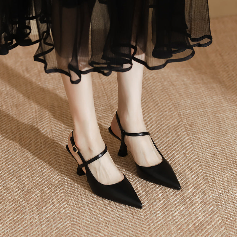 Elegant Sophie Laurie Pointed Toe High Heel Sandals