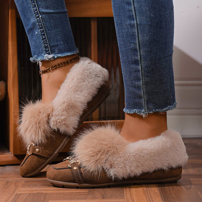 Velvet Plush Loafers by Sophie Laurie