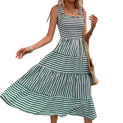 Striped Summer Midi Dress Sophie Laurie