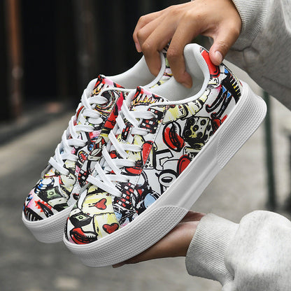 Graffiti Print Sophie Laurie Low-Top Sneakers