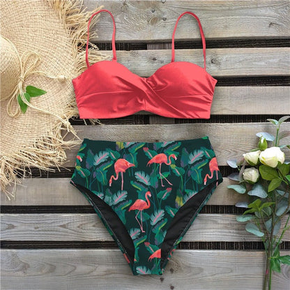 Floral High Waist Bikini by Sophie Laurie