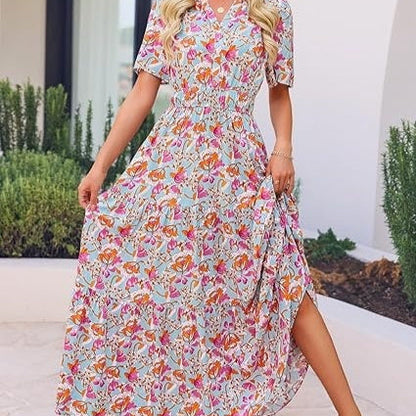 Floral Maxi Dress Sophie Laurie Summer Comfort