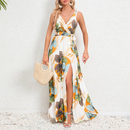 Floral V-Neck Maxi Dress by Sophie Laurie