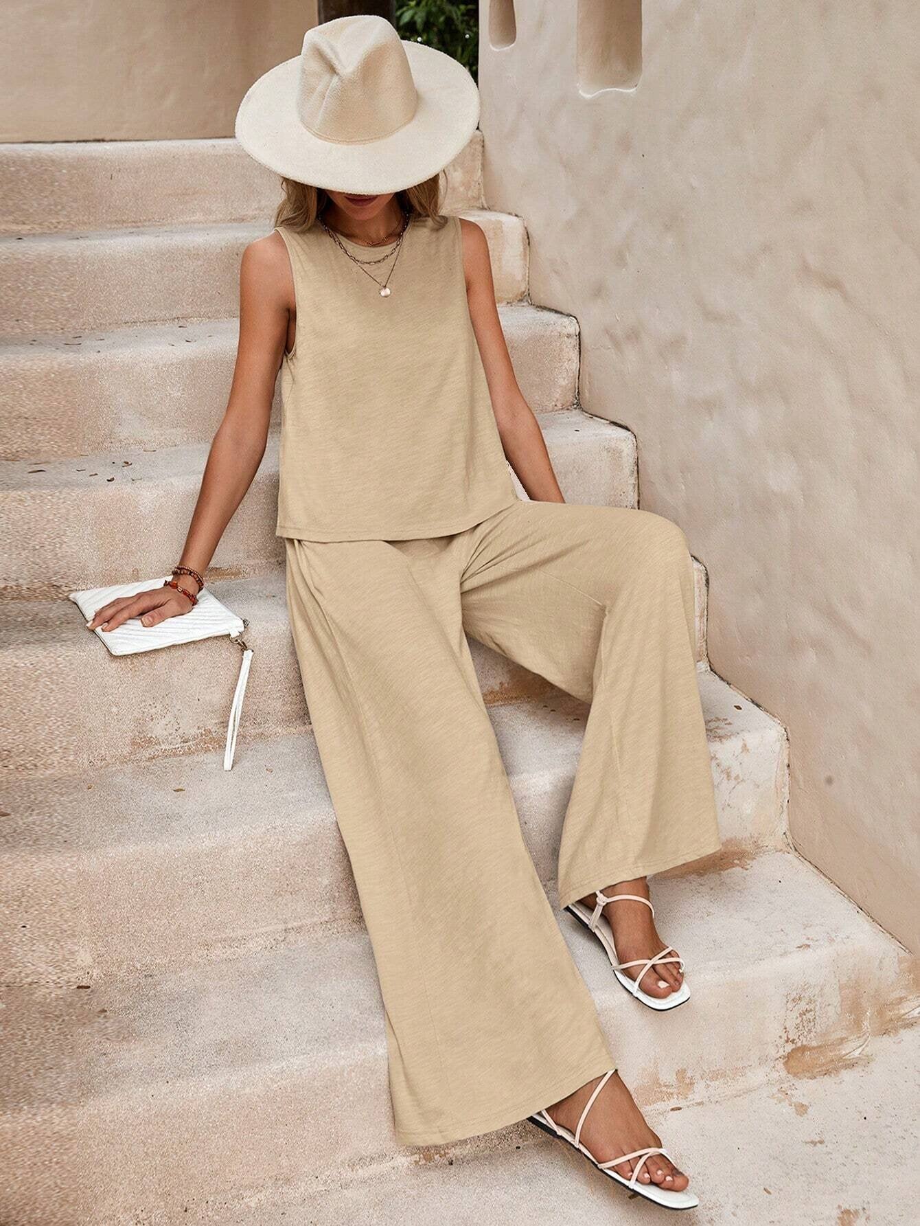 Elegant Loose Cotton Set by Sophie Laurie