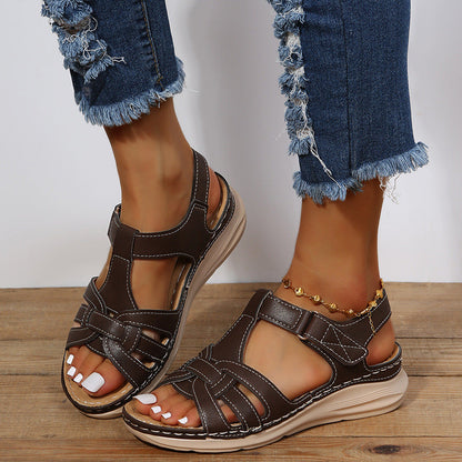 Vintage Comfort Wedge Sandals by Sophie Laurie