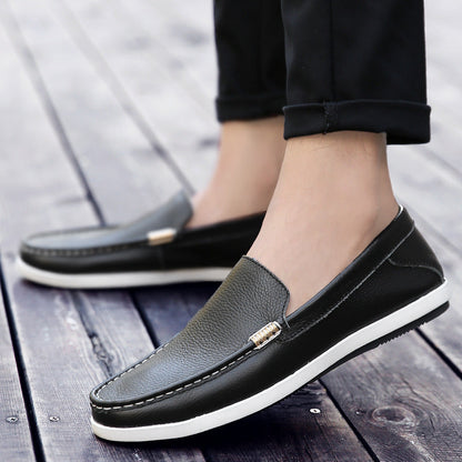 Breathable Leather Loafers Sophie Laurie Men’s Shoes