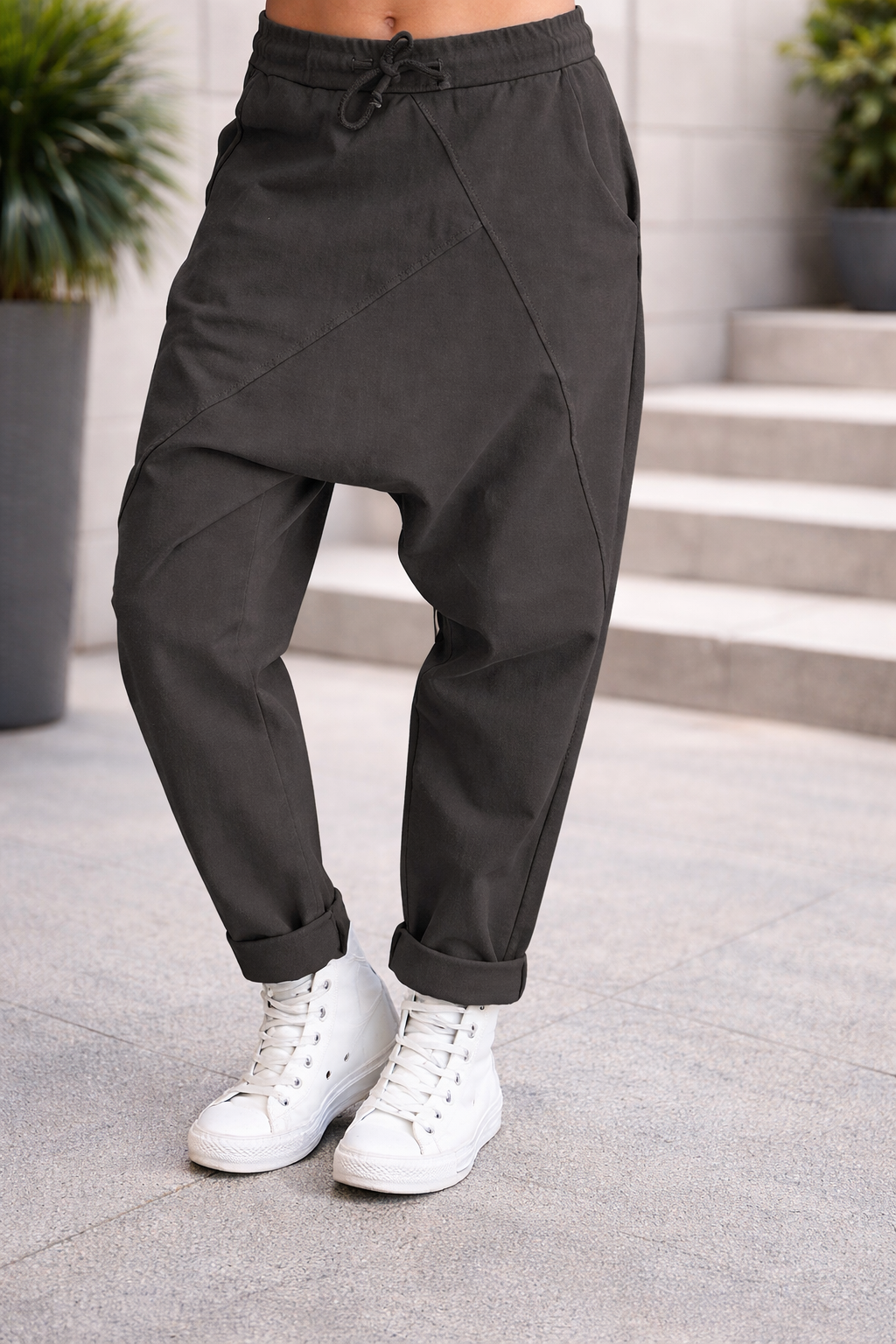 Relaxed Fit Sophie Laurie Cotton Harem Pants