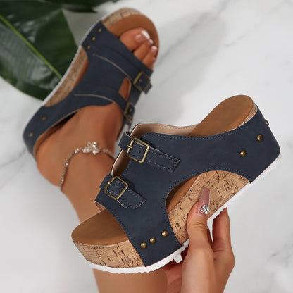 Chic Platform Sandals by Sophie Laurie