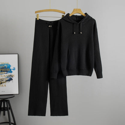 Trendy Hooded Knit Set by Sophie Laurie