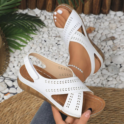 Chic Comfort Sophie Laurie Plus Size Wedge Sandals